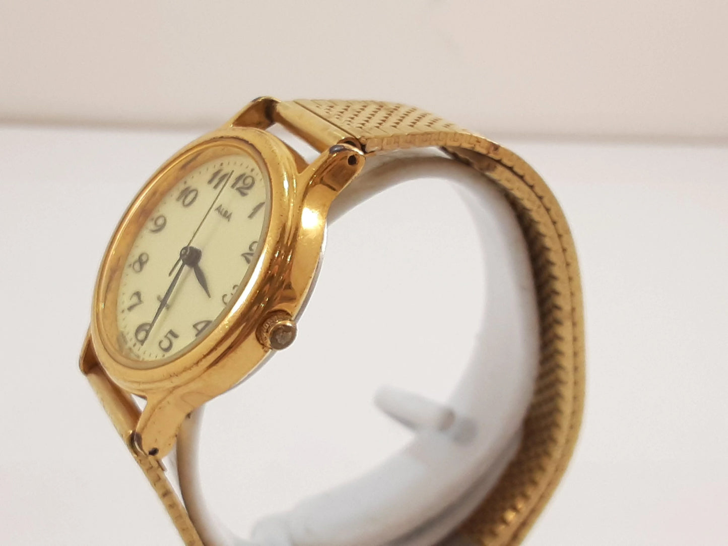 セイコー SEIKO アルバ ALBA レディース 腕時計 V501-6K00 ゴールド ブラウン 茶 SS GP ブレス アナログ クオーツ QZ ウォッチ 【中古】【送料無料】 ht5582