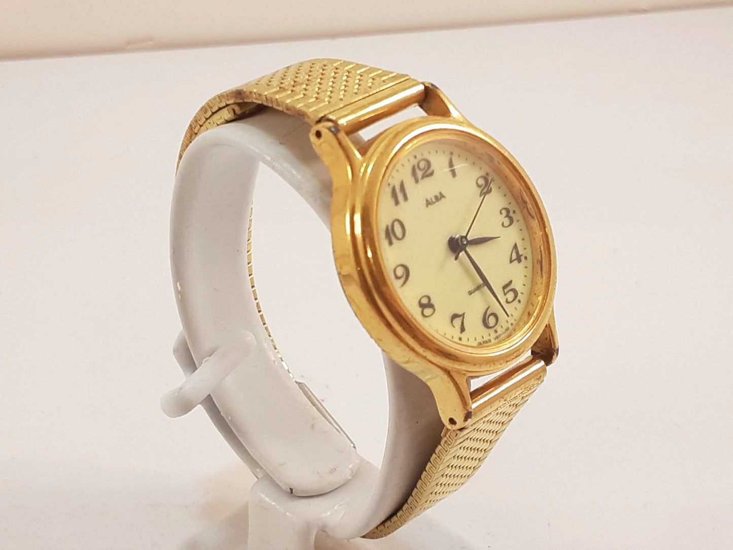 セイコー SEIKO アルバ ALBA レディース 腕時計 V501-6K00 ゴールド ブラウン 茶 SS GP ブレス アナログ クオーツ QZ ウォッチ 【中古】【送料無料】 ht5582