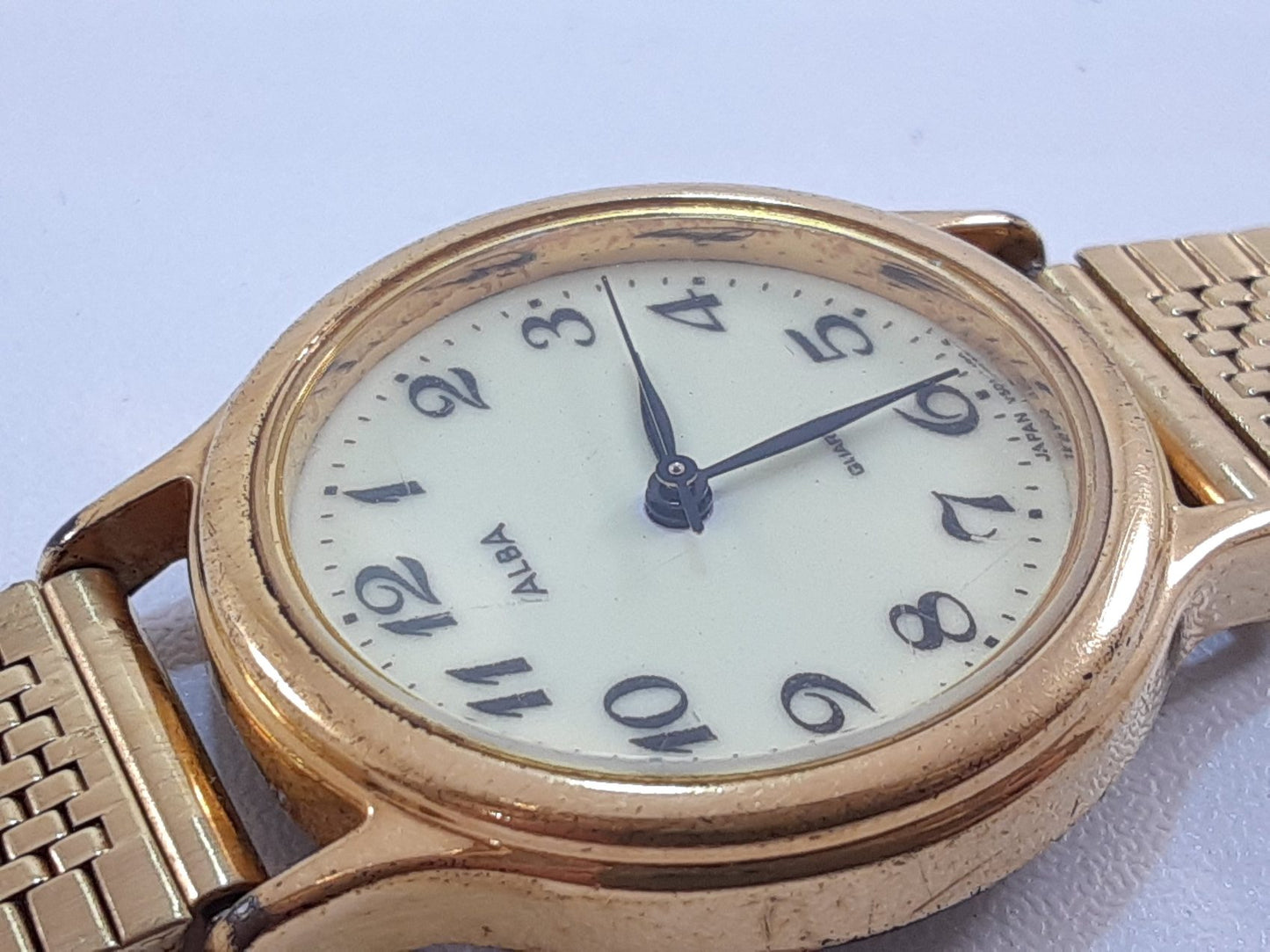 セイコー SEIKO アルバ ALBA レディース 腕時計 V501-6K00 ゴールド ブラウン 茶 SS GP ブレス アナログ クオーツ QZ ウォッチ 【中古】【送料無料】 ht5582
