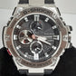 カシオ CASIO G-SHOCK G-スティール タフ ソーラー メンズ 腕時計 GST-B100-1A ブラック 黒 SS 樹脂 ウレタン ブレス クォーツ QZ ウォッチ スマートフォン リンク G-STEEL ジーショック Gショック  【中古】【送料無料】ht5650