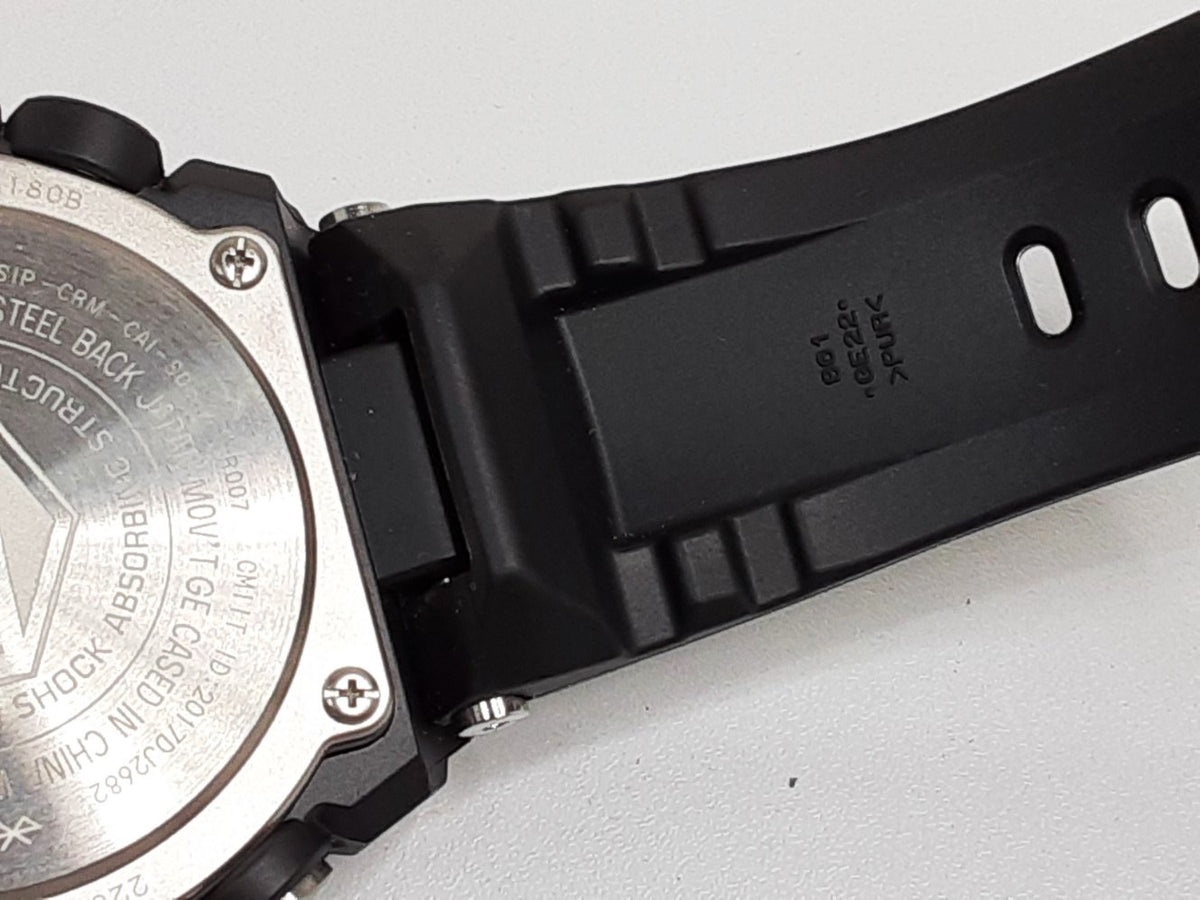 カシオ CASIO G-SHOCK G-スティール タフ ソーラー メンズ 腕時計 GST-B100-1A ブラック 黒 SS 樹脂 ウレタン ブレス クォーツ QZ ウォッチ スマートフォン リンク G-STEEL ジーショック Gショック  【中古】【送料無料】ht5650