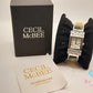 セシル マクビー CECIL McBEE バングル ウォッチ レディース 腕時計 CM81022 白 ホワイト シルバー マルチ SS ブレス アナログ クォーツ QZ カフ  【中古】【送料無料】 ht5682