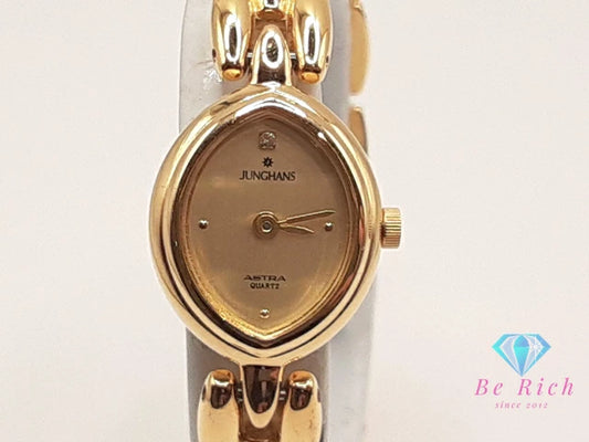 ユンハンス JUNGHANS レディース 腕時計 6DY537-10 ゴールド SS GP ブレス アナログ クォーツ QZ ウォッチ 【中古】【送料無料】 ht5695