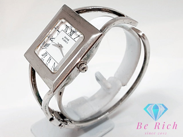 アン クライン ANNE KLEIN II バングル ウォッチ レディース 腕時計 AL21 スクエア ローマン 白 ホワイト シルバー SS ブレス アナログ クォーツ QZ ウォッチ 【中古】【送料無料】 ht5703