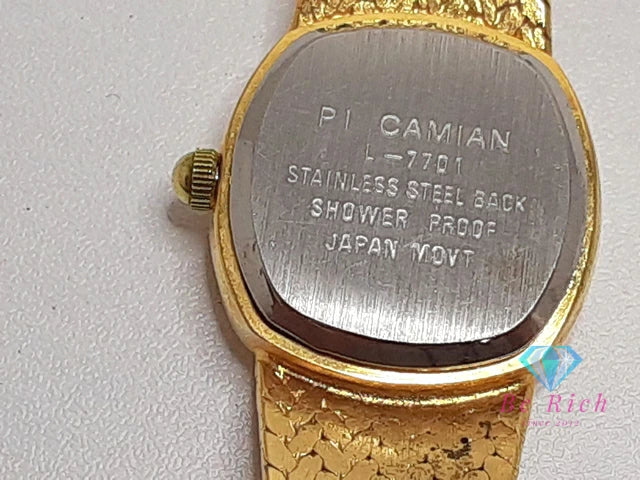 ピカミアン Pi Camian レディース 腕時計 2-7701 ゴールド SS GP ブレス アナログ クォーツ QZ ウォッチ 【中古】【送料無料】 ht5708