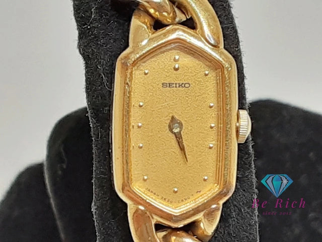 セイコー SEIKO レディース 腕時計 2E20-5360 ゴールド SS GP ブレス アナログ クォーツ ウォッチ 【中古】【送料無料】 ht5718