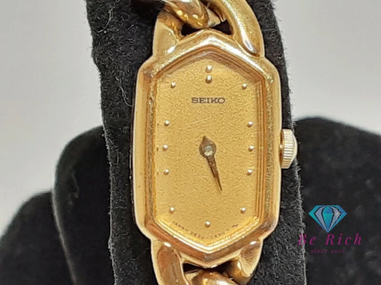 セイコー SEIKO レディース 腕時計 2E20-5360 ゴールド SS GP ブレス アナログ クォーツ ウォッチ 【中古】【送料無料】 ht5718