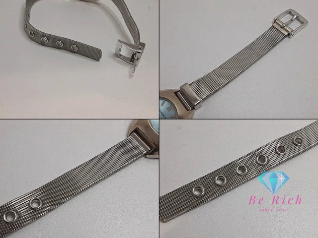 ビバユー VIVA YOU レディース 腕時計 UB09-00 ORIENT社製 水色 ライト ブルー シルバー SS ブレス アナログ クォーツ QZ ウォッチ オリエント  【中古】【送料無料】 ht5720
