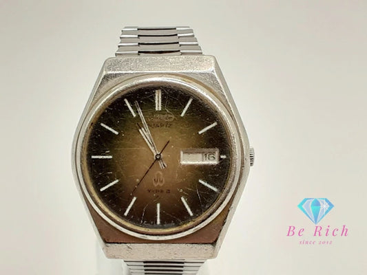 セイコー SEIKO TYPE2 メンズ 腕時計 4336-8030 デイデイト 緑 グリーン グラデ シルバー SS ブレス 日付 カレンダー アナログ クォーツ QZ ウォッチ タイプ2  【中古】【送料無料】 ht5729