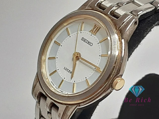 セイコー SEIKO ルーセント レディース 腕時計 1F21-0K70 白 ホワイト シルバー SS ブレス アナログ クォーツ QZ ウォッチ LUCENT 【中古】【送料無料】 ht5732