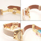 ロベルト カヴァリ バイ フランクミュラー Roberto Cavalli BY FRANCK MULLER レディース 腕時計 RV1L048L0031 アイボリー ベージュ SS レザー ブレス アナログ クォーツ QZ ウォッチ  【中古】【送料無料】 ht5748