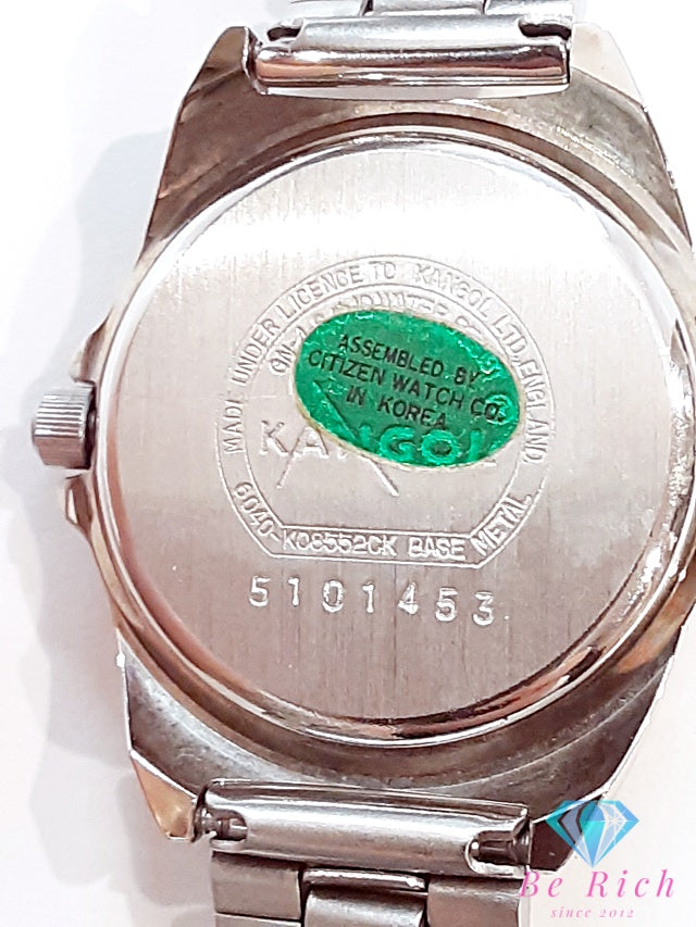 カンゴール KANGOL LONDON レディース 腕時計 6040-K08552 スモセコ アイボリー シルバー SS ブレス アナログ クォーツ QZ ウォッチ シチズン CITIZEN製 【中古】【送料無料】 ht5769