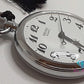 セイコー SEIKO 上越 新幹線 開業 記念 懐中時計 ポケット ウォッチ 7550-001B 白 ホワイト シルバー SS メッキ アナログ クォーツ QZ 時計 鉄道時計   【中古】【送料無料】 ht5778