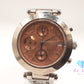 ゲス GUESS メンズ 腕時計 クロノグラフ デイト GC7000 ブロンズ系 シルバー SS ブレス アナログ クォーツ QZ ウォッチ 【中古】【送料無料】 ht5798