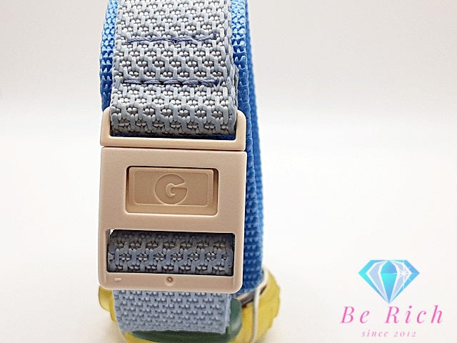 カシオ CASIO G-SHOCK Baby-G ベビージー レディース 腕時計 BG-11 白 ホワイト ライトブルー 水色 SS 樹脂 ファブリック ブレス アナログ クォーツ QZ ウォッチ Gショック  【中古】【送料無料】 ht5817
