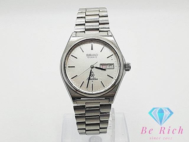 セイコー SEIKO シルバーウェーブ デイデイト 8229-8000 メンズ 腕時計 シルバー SS ブレス アナログ クォーツ QZ ウォッチ ヴィンテージ アンティーク Silver Wave 【中古】【送料無料】 ht5821