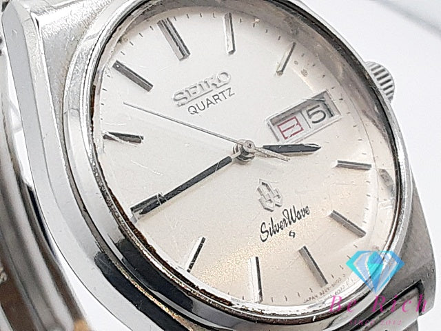 セイコー SEIKO シルバーウェーブ デイデイト 8229-8000 メンズ 腕時計 シルバー SS ブレス アナログ クォーツ QZ ウォッチ ヴィンテージ アンティーク Silver Wave 【中古】【送料無料】 ht5821