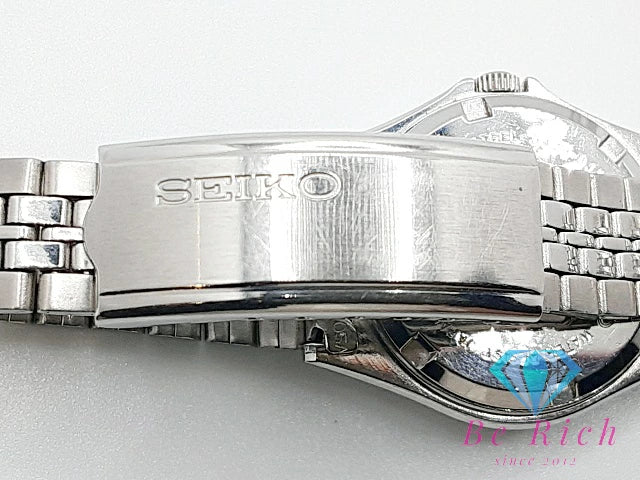 セイコー SEIKO シルバー ウェーブ レディース 腕時計 デイデイト 3423-0170 カット ガラス 緑 グリーン SS ブレス アナログ クォーツ QZ ウォッチ silver wave 【中古】【送料無料】 ht5822