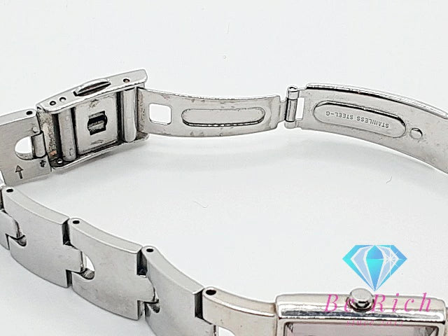 クレージュ courreges ブレス ウォッチ レディース 腕時計 Y151-5G10 スクエア ピンク SS ブレス アナログ クォーツ QZ ウォッチ バングル 【中古】【送料無料】ht5834