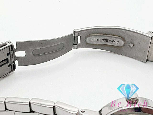 ピンキー ウォルマン Pinky wolman レディース 腕時計 P0003 黒 ブラック SS ブレス アナログ クォーツ QZ ウォッチ  【中古】【送料無料】ht5835