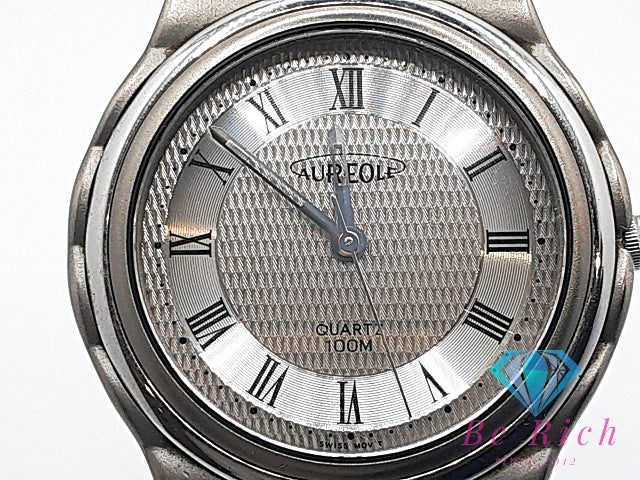オレオール AUREOLE メンズ 腕時計 56SW-350M シルバー チタン ブレス アナログ QZ クォーツ ウォッチ ボーイズ ユニセックス レディース 【中古】【送料無料】 ht5851