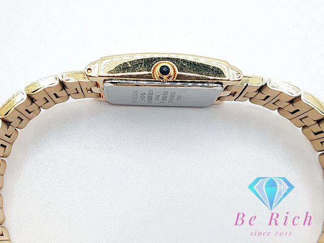エルジン ELGIN インゴット ウォッチ 腕時計 FK1153E スクエア ゴールド SS GP ブレス アナログ クォーツ QZ ドレス ウォッチ ボーイズ ユニセックス メンズ レディース INGOT K24 24金 プレート  【中古】【送料無料】 ht5861