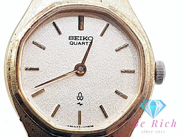 セイコー SEIKO レディース 腕時計 43-7000 オクタゴン 八角 ゴールド SS GP ブレス アナログ クォーツ QZ ウォッチ アンティーク ヴィンテージ   【中古】【送料無料】 ht5865