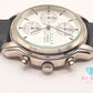 セイコー SEIKO アルファ メンズ 腕時計 クロノグラフ デイト V657-8010 シルバー 黒 ブラック SS レザー ブレス アナログ クォーツ QZ ウォッチ ALFA  【中古】【送料無料】 ht5888