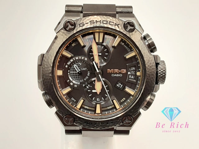 美品 カシオ CASIO G-SHOCK MR-G 鎚起 ( ついき ) 電波 ソーラー メンズ 腕時計 MRG-G2000HB -1AJR 黒 ブラック チタン ブレス アナログ クォーツ スポーツ カジュアル ウォッチ 高級 最高峰 Gショック ジーショック チタニウム 【中古】【送料無料】 ht5924