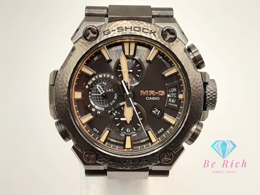 美品 カシオ CASIO G-SHOCK MR-G 鎚起 ( ついき ) 電波 ソーラー メンズ 腕時計 MRG-G2000HB -1AJR 黒 ブラック チタン ブレス アナログ クォーツ スポーツ カジュアル ウォッチ 高級 最高峰 Gショック ジーショック チタニウム 【中古】【送料無料】 ht5924