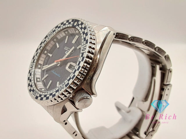 セイコー SEIKO 5 SPORTS メカニカル 自動巻き メンズ 腕時計 デイデイト SBSA243 4R36-15Z0 青 ブルー シルバー SS ブレス AT オートマ ウォッチ ファイブ Five スポーツ  【中古】【送料無料】 ht5927