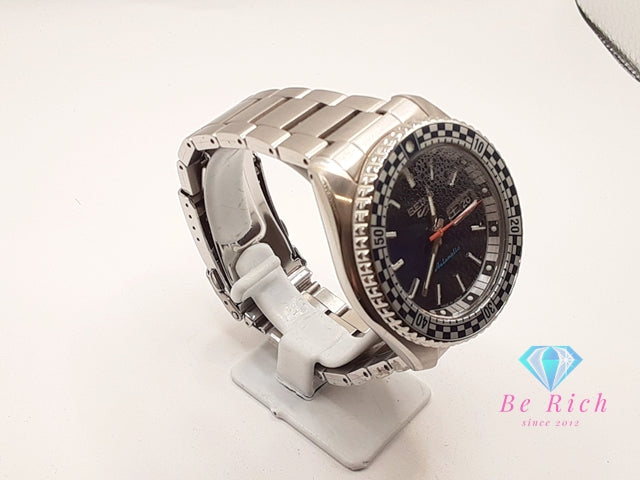セイコー SEIKO 5 SPORTS メカニカル 自動巻き メンズ 腕時計 デイデイト SBSA243 4R36-15Z0 青 ブルー シルバー SS ブレス AT オートマ ウォッチ ファイブ Five スポーツ  【中古】【送料無料】 ht5927