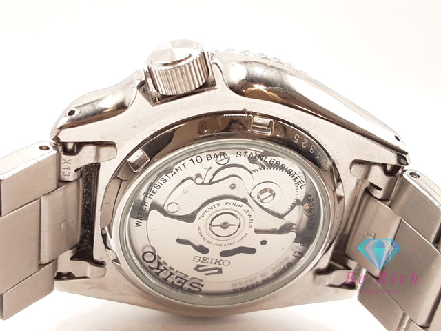セイコー SEIKO 5 SPORTS メカニカル 自動巻き メンズ 腕時計 デイデイト SBSA243 4R36-15Z0 青 ブルー シルバー SS ブレス AT オートマ ウォッチ ファイブ Five スポーツ  【中古】【送料無料】 ht5927