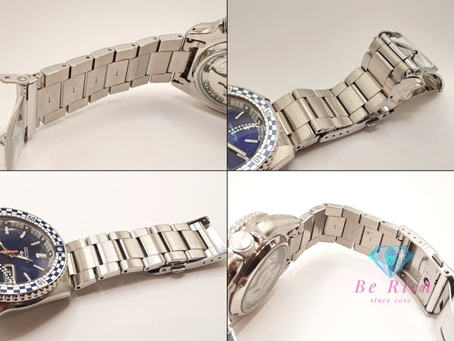 セイコー SEIKO 5 SPORTS メカニカル 自動巻き メンズ 腕時計 デイデイト SBSA243 4R36-15Z0 青 ブルー シルバー SS ブレス AT オートマ ウォッチ ファイブ Five スポーツ  【中古】【送料無料】 ht5927