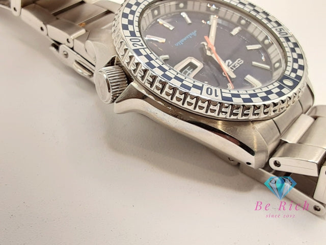 セイコー SEIKO 5 SPORTS メカニカル 自動巻き メンズ 腕時計 デイデイト SBSA243 4R36-15Z0 青 ブルー シルバー SS ブレス AT オートマ ウォッチ ファイブ Five スポーツ  【中古】【送料無料】 ht5927