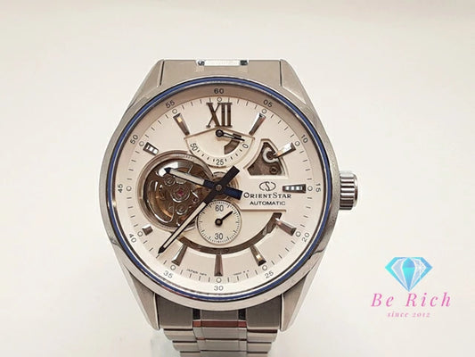 オリエント スター ORIENT STAR モダン スケルトン 自動巻 メンズ 腕時計 F6F4-UAB0  白 ホワイト シルバー SS ブレス アナログ ウォッチ コンテンポラリー Modern Skeleton 【中古】【送料無料】 ht5929