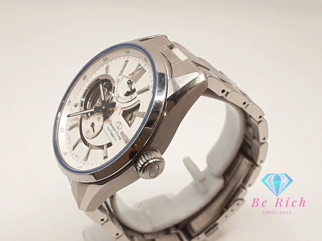 オリエント スター ORIENT STAR モダン スケルトン 自動巻 メンズ 腕時計 F6F4-UAB0  白 ホワイト シルバー SS ブレス アナログ ウォッチ コンテンポラリー Modern Skeleton 【中古】【送料無料】 ht5929