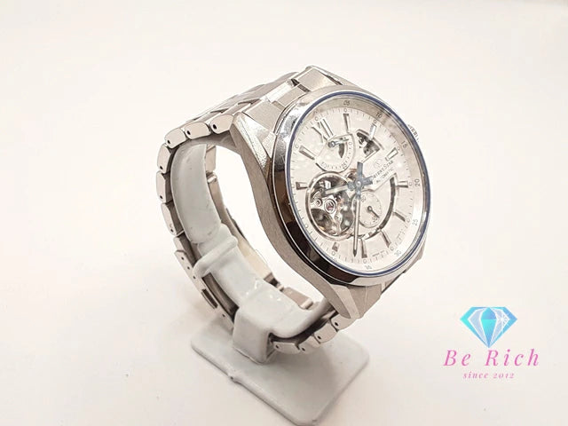 オリエント スター ORIENT STAR モダン スケルトン 自動巻 メンズ 腕時計 F6F4-UAB0  白 ホワイト シルバー SS ブレス アナログ ウォッチ コンテンポラリー Modern Skeleton 【中古】【送料無料】 ht5929