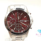 セイコー SEIKO クロノグラフ デイト メンズ 腕時計 7T92-0DW0 赤 レッド シルバー SS ブレス アナログ クォーツ QZ ウォッチ 【中古】【送料無料】 ht5939