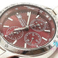 セイコー SEIKO クロノグラフ デイト メンズ 腕時計 7T92-0DW0 赤 レッド シルバー SS ブレス アナログ クォーツ QZ ウォッチ 【中古】【送料無料】 ht5939