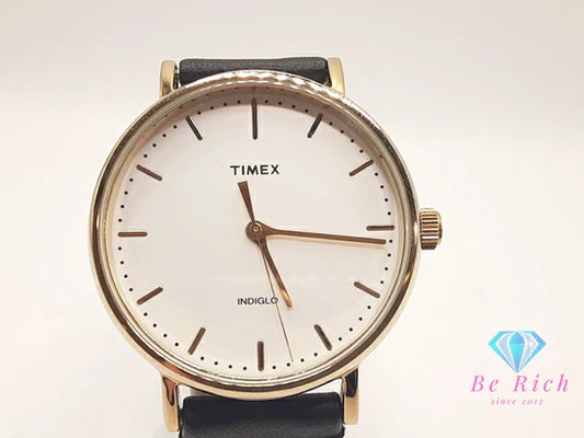 タイメックス TIMEX  INDIGLO ウィークエンダー フェア フィールド メンズ 腕時計 TW2P91900 白 ホワイト 黒 ブラック SS ブレス アナログ クォーツ QZ ウォッチ インディグロ ナイト ライト 【中古】【送料無料】 ht5943