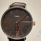 タイメックス TIMEX  INDIGLO ウィークエンダー フェア フィールド メンズ 腕時計 TW2R38100 スモセコ 黒 ブラック SS レザー ブレス アナログ クォーツ QZ ウォッチ インディグロ ナイト ライト 【中古】【送料無料】 ht5956