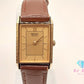 セイコー SEIKO レディース 腕時計 7321-5650 スクエア ゴールド ブラウン 茶 SS レザー ブレス アナログ QZ ウォッチ  【中古】【送料無料】 ht5960