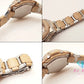 カシオ CASIO BabyG G-MS 電波 ソーラー レディース 腕時計 MSG-3001CJ ピンク ベージュ シルバー SS ブレス アナデジ クォーツ QZ ウォッチ G-SHOCK ベビージー ジーミズ 【中古】【送料無料】ht5961