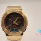 カシオ CASIO G-SHOCK フルメタル 八角 ベゼル ソーラー メンズ 腕時計 GM-B2100 GD 黒 ブラック ゴールド SS ブレス ロゴ アナログ  デジタル クォーツ QZ ウォッチ Gショック ジー  【中古】【送料無料】 ht5966