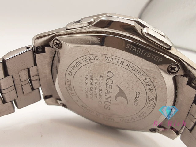 カシオ CASIO オシアナス マンタ 電波 ソーラー デイト メンズ 腕時計