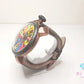 ガガミラノ GAGA MILANO マヌアーレ 48 MM 手巻き メンズ 腕時計 5016.5 500本 限定 茶 ブラウン カーボン SS GP レザー ブレス アナログ ウォッチ  【中古】【送料無料】 ht5993