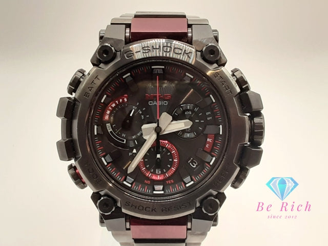 カシオ CASIO G-SHOCK MT-G メンズ 腕時計 MTG-B3000BD-1AJF 黒 ブラック カーボン 樹脂 SS ブレス 電波 タフ ソーラー モバイルリンク アナログ クォーツ QZ ウォッチ   【中古】【送料無料】ht5997