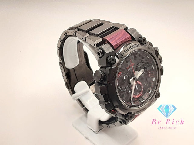 カシオ CASIO G-SHOCK MT-G メンズ 腕時計 MTG-B3000BD-1AJF 黒 ブラック カーボン 樹脂 SS ブレス 電波 タフ ソーラー モバイルリンク アナログ クォーツ QZ ウォッチ   【中古】【送料無料】ht5997