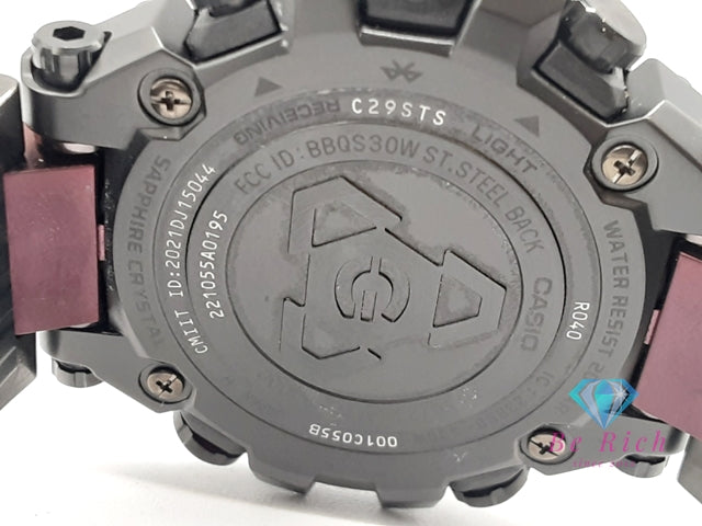 カシオ CASIO G-SHOCK MT-G メンズ 腕時計 MTG-B3000BD-1AJF 黒 ブラック カーボン 樹脂 SS ブレス 電波 タフ ソーラー モバイルリンク アナログ クォーツ QZ ウォッチ   【中古】【送料無料】ht5997